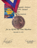 Popular Science Award - November 1991